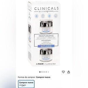 Clinicals Retinol Day & Night Moisturizer Set, 2 Pack (1.7 oz)